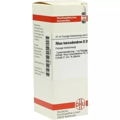 RHUS TOXICODENDRON D 200 hígítás, 20 ml