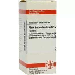 RHUS TOXICODENDRON C 15 tabletta, 80 db