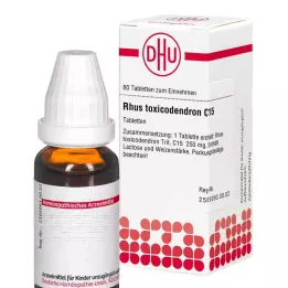 RHUS TOXICODENDRON C 15 tabletta, 80 db