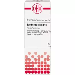 SAMBUCUS NIGRA D 12 Hígítás, 20 ml