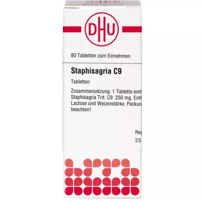 STAPHISAGRIA C 9 tabletta, 80 db