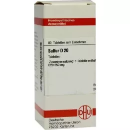 SULFUR D 20 tabletta, 80 db