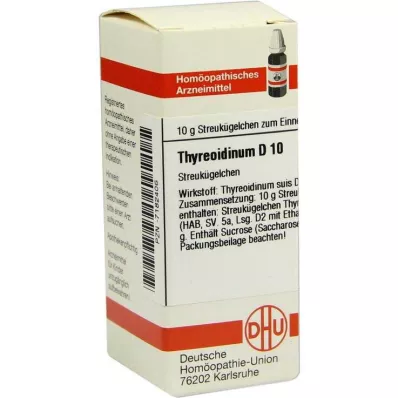 THYREOIDINUM D 10 golyó, 10 g