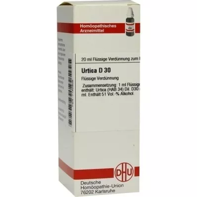 URTICA D 30 Hígítás, 20 ml