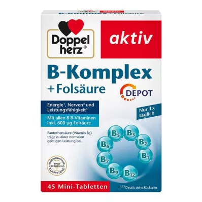 Doppelherz B komplex + folsav tabletta, 45 db