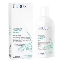 EUBOS SENSITIVE tusfürdő &amp; krém, 200 ml