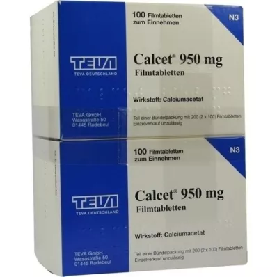 CALCET 950 mg filmtabletta, 200 db