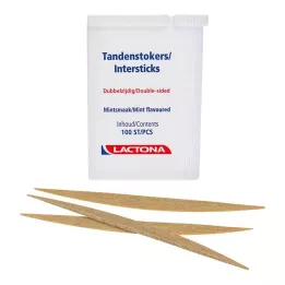 ZAHNHÖLZER Lactona Intersticks menta kétvégű, 100 db