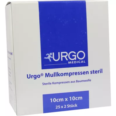 URGO MULLKOMPRESSEN 10x10 cm steril, 25X2 db