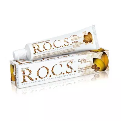 Rocs felnőtt kávé + dohány fogkrém, 74 g