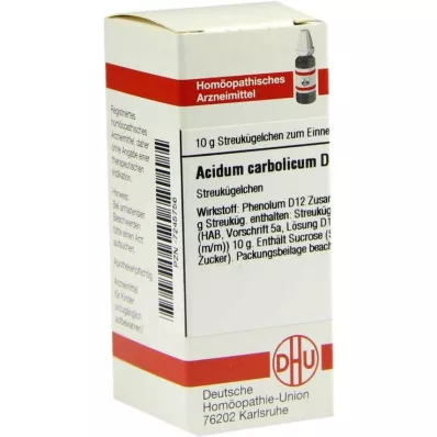 DHU Acidum carbolicum D 12 golyócskák, 10 g DHU Acidum carbolicum D 12 golyócskák, 10 g