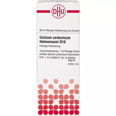 CALCIUM CARBONICUM Hahnemanni D 10 hígítás, 50 ml