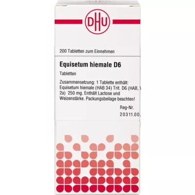EQUISETUM HIEMALE D 6 tabletta, 200 db