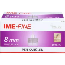 IME-finom univerzális tollkanül 31 G 8 mm, 100 db