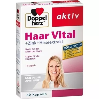 DOPPELHERZ Hair Vital+Cink+Agykivonat kapszula, 60 kapszula