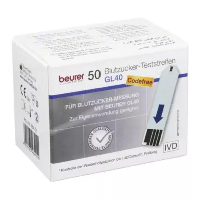 BEURER GL40 vércukor tesztcsík, 50 db