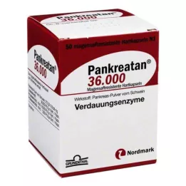 PANKREATAN 36 000 bélsavval bevont kemény kapszula, 50 db