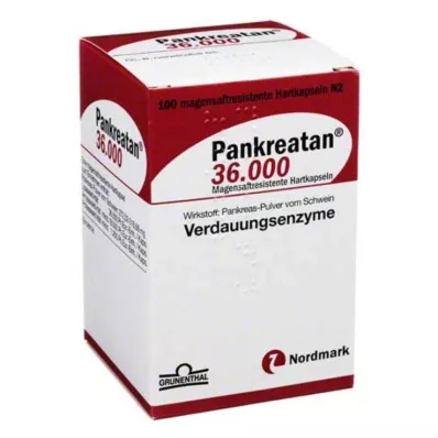 Pankreatan 36 000 gyomornedv-ellenálló kapszula, 100 db
