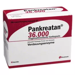 PANKREATAN 36 000 bélsavval bevont kemény kapszula, 200 db