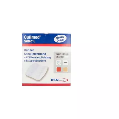 Cutimed Siltec L habkötszer 15x15 cm dü.san.haf., 12 db Cutimed Siltec L habkötszer 15x15 cm dü.san.haf., 12 db