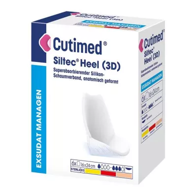 Cutimed Siltec Heel 3D 16x24 cm borogatás, 6 db