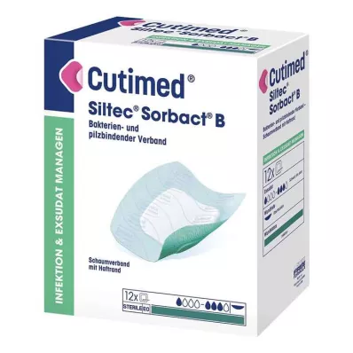 Cutimed Siltec Sorbact PU-kötszer 15x15 cm, 12 db