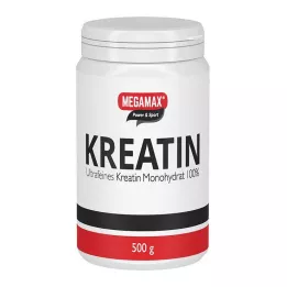 KREATIN MONOHYDRAT 100% Megamax por, 500 g