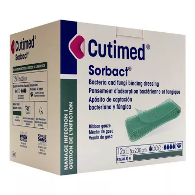 Cutimed Sorbact tamponádok 5x200 cm, 12 db