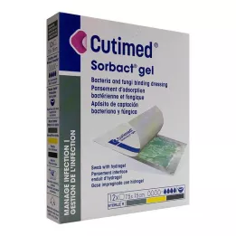 CUTIMED Sorbact gélkompressz 7,5x15 cm, 12 db