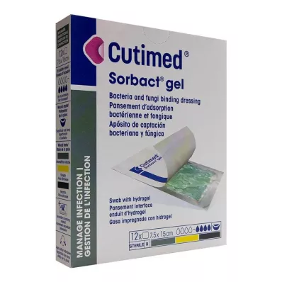 Cutimed Sorbact gél tömörítések 7,5x15 cm, 12 db