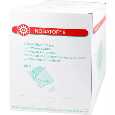 NOBATOP 8 kompressz 10x10 cm steril, 25X5 db NOBATOP 8 kompressz 10x10 cm steril, 25X5 db