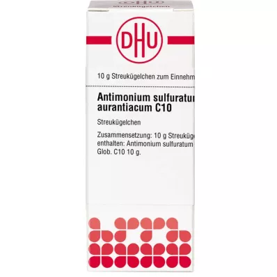 ANTIMONIUM SULFURATUM aurantiacum C 10 gömböcskék, 10 g
