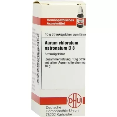 AURUM CHLORATUM NATRONATUM D 8 gömböcskék, 10 g