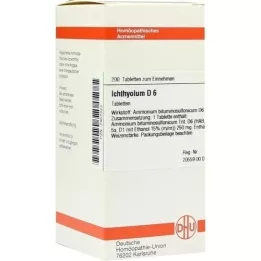 ICHTHYOLUM D 6 tabletta, 200 db