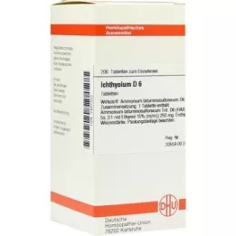 ICHTHYOLUM D 6 tabletta, 200 db