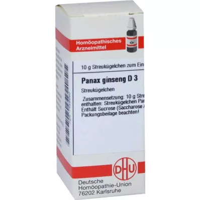 PANAX GINSENG D 3 gömböcskék, 10 g