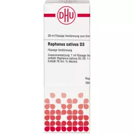 RAPHANUS SATIVUS D 3 Hígítás, 20 ml