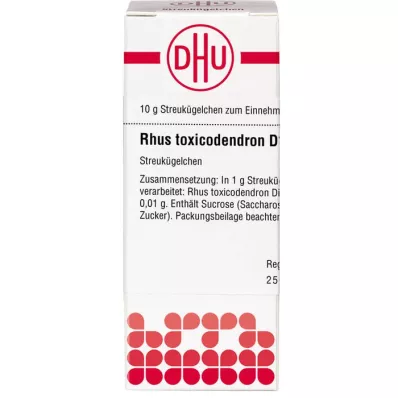 RHUS TOXICODENDRON D 1000 gömböcske, 10 g