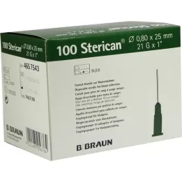 STERICAN Tűk 21 Gx1 0,8x25 mm, 100 db