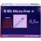 BD MICRO-FINE+ Inzulinszpr.0,5 ml U100 8 mm, 100X0,5 ml