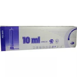 SPRITZE 10 ml-es, 2 darabos Luer excentrikus, 100 db