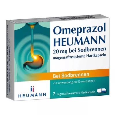 OMEPRAZOL Heumann 20 mg b.Sodbr.gastric.juice.hardc., 7 db