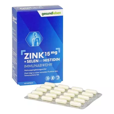 GESUND LEBEN Cink 15 mg+szelenium kapszula, 60 db