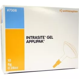 INTRASITE Gél-hidrogél sebtisztító, 10X8 g