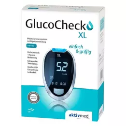 GLUCOCHECK XL Vércukorszintmérő készlet mmol/l, 1 db