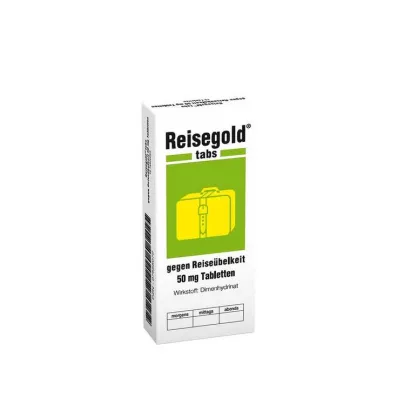 REISEGOLD Tabs az utazási betegség ellen, 10 db