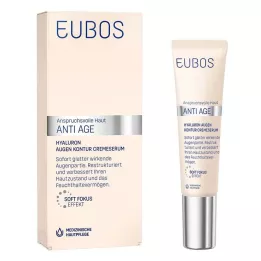 Eubos Anti-Age Hyaluron szemkörnyékápoló krém szérum, 15 ml
