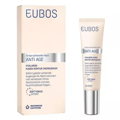 EUBOS Anti Age Hyaluron szemkörnyékápoló krém, 15 ml