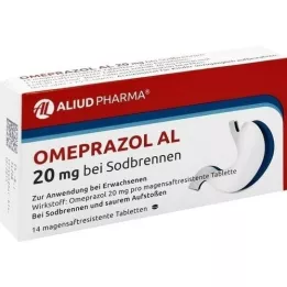 OMEPRAZOL AL 20 mg b.Sodbr.gyomornedv tabletta, 14 db