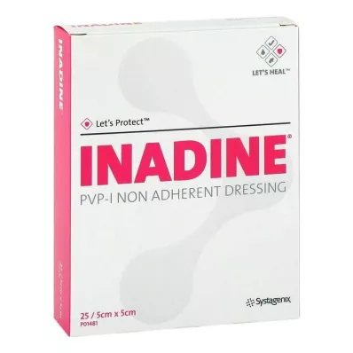 INADINE Kenőcsös géz w. PVP Jod. 5x5cm, 25 db INADINE Kenőcsös géz w. PVP Jod. 5x5cm, 25 db